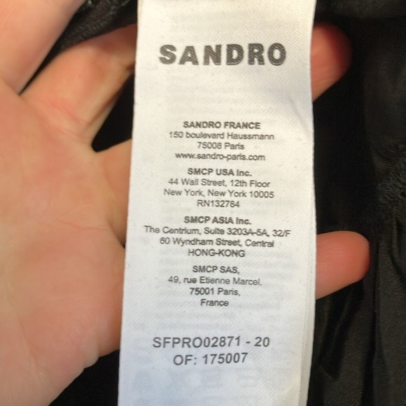 NWT Sandro black dress 38 - Picture 8 of 12